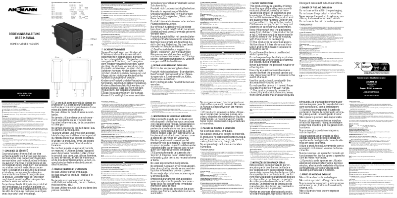 Imagen de la primera página del manual del dispositivo HC245PD