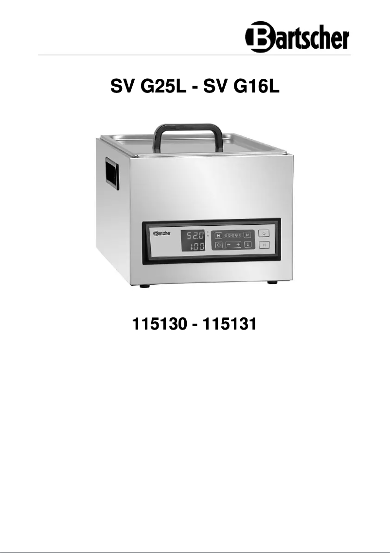 Imagen de la primera página del manual del dispositivo SV G16L