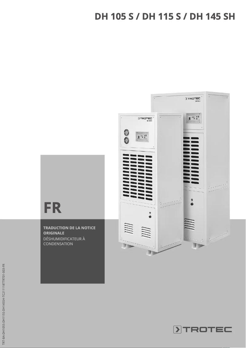 Página 1 del manual Manual de usuario Trotec DH 115 S