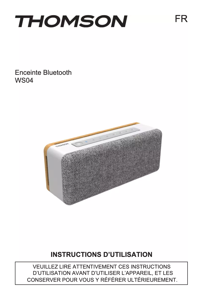 Imagen de la primera página del manual del dispositivo WS04N