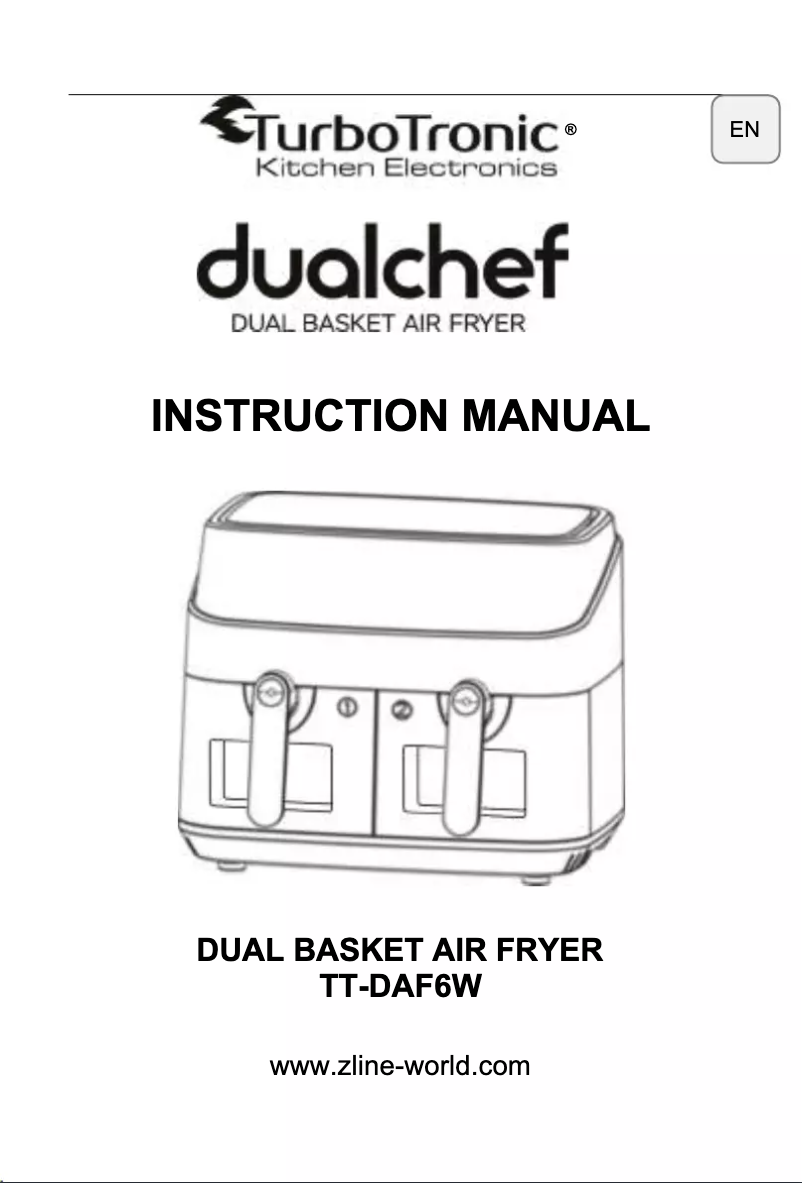 Imagen de la primera página del manual del dispositivo Dualchef TT-DAF6W