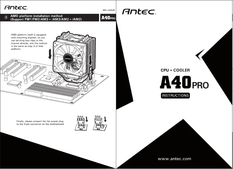 Imagen de la primera página del manual del dispositivo A40 Pro