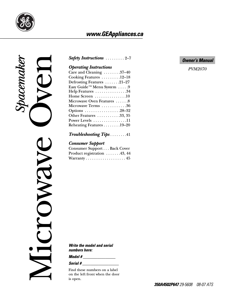 Imagen de la primera página del manual del dispositivo PVM2070BMC