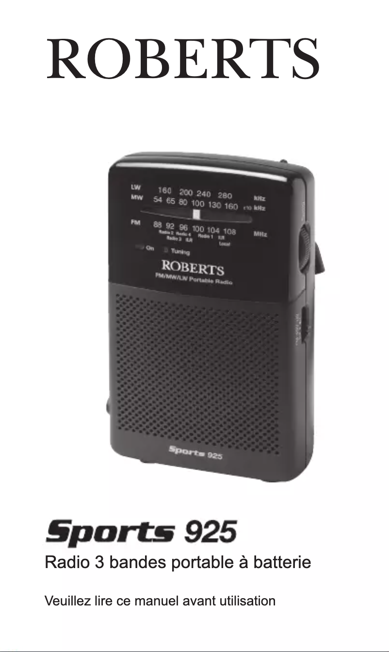 Imagen de la primera página del manual del dispositivo Sports 925