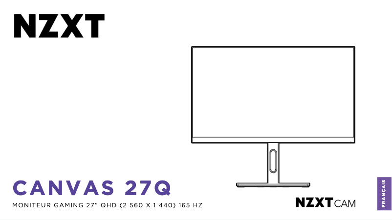 Página 1 del manual Manual de usuario NZXT Canvas 27Q