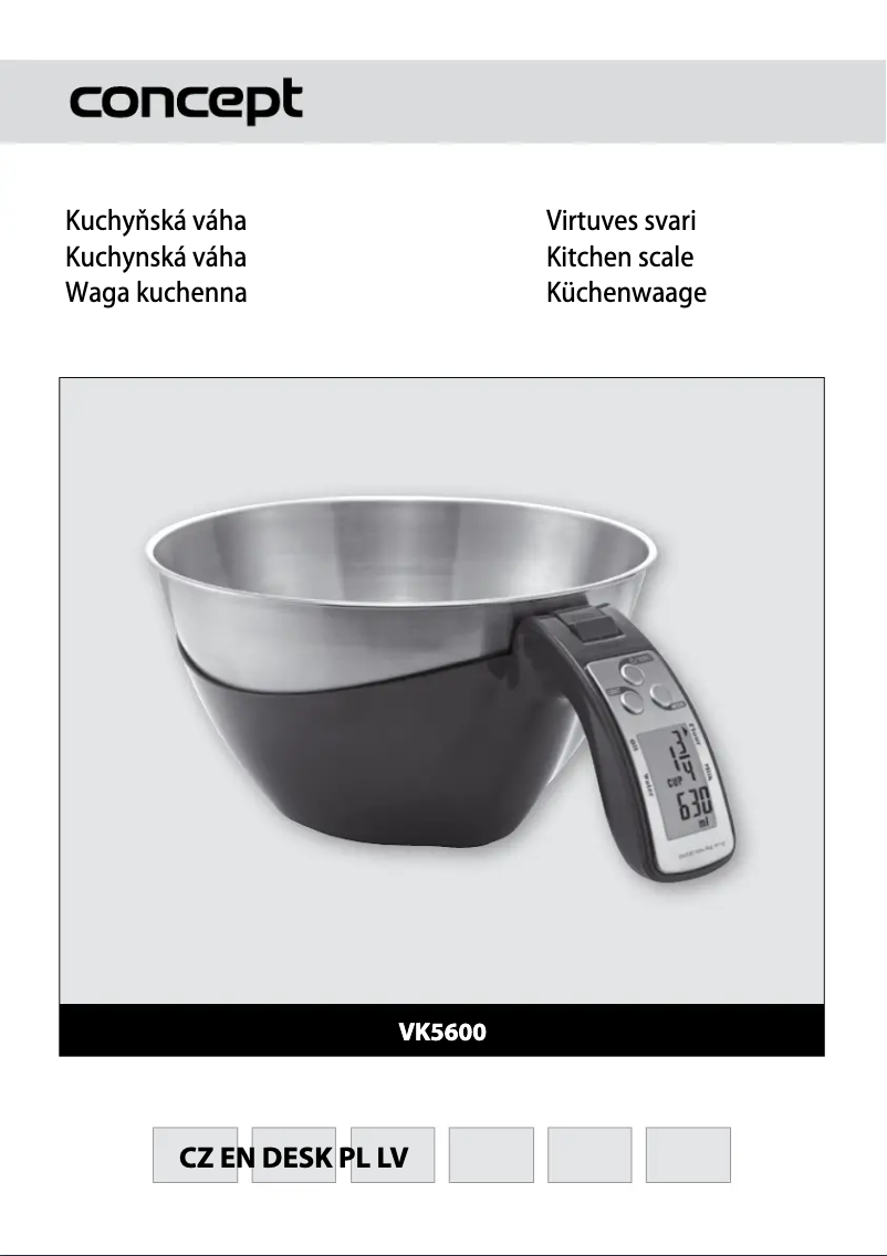 Imagen de la primera página del manual del dispositivo VK-5600