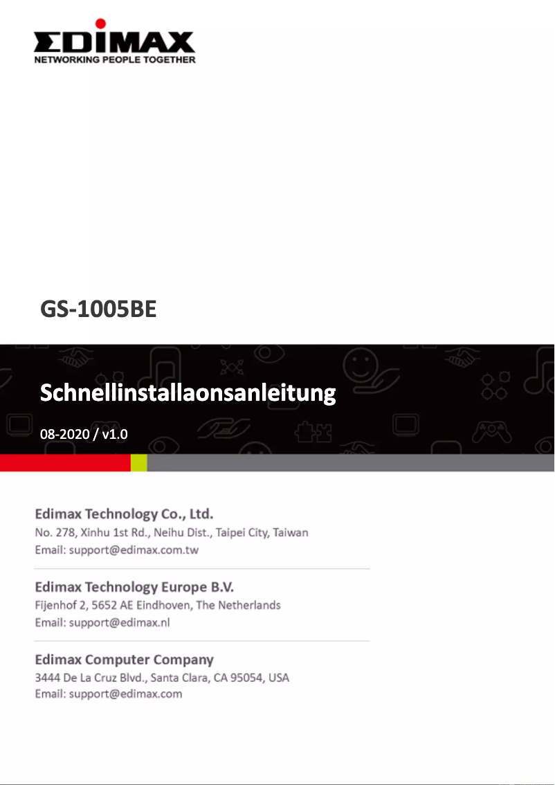 Página 1 del manual Manual de usuario Edimax GS-1005BE