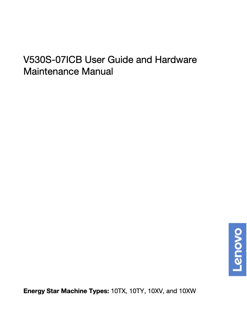Página nº 1 - Manual de usuario Lenovo ThinkCentre V530s