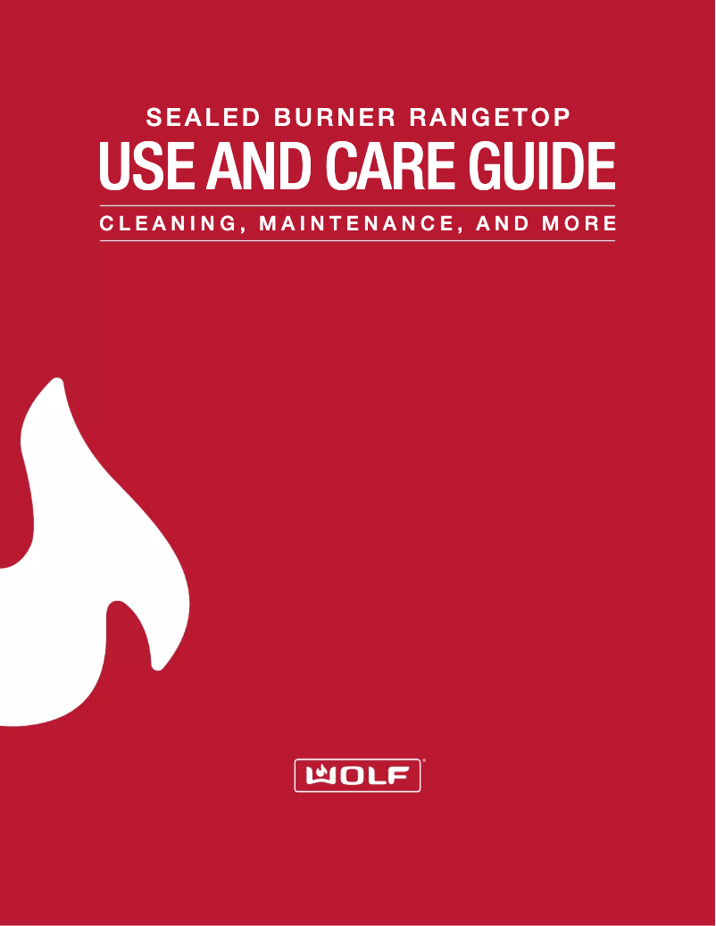 Página 1 del manual Manual de uso y mantenimiento Wolf SRT484W