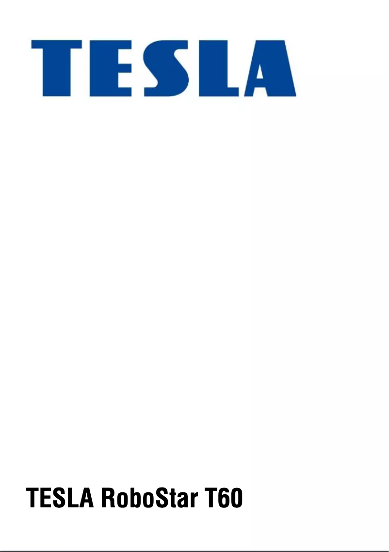 Página 1 del manual Manual de usuario Tesla RoboStar T60