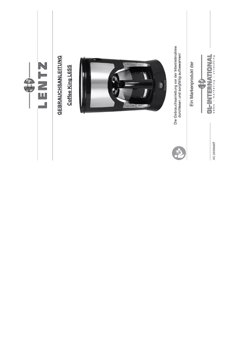 Imagen de la primera página del manual del dispositivo Coffee King L6SS