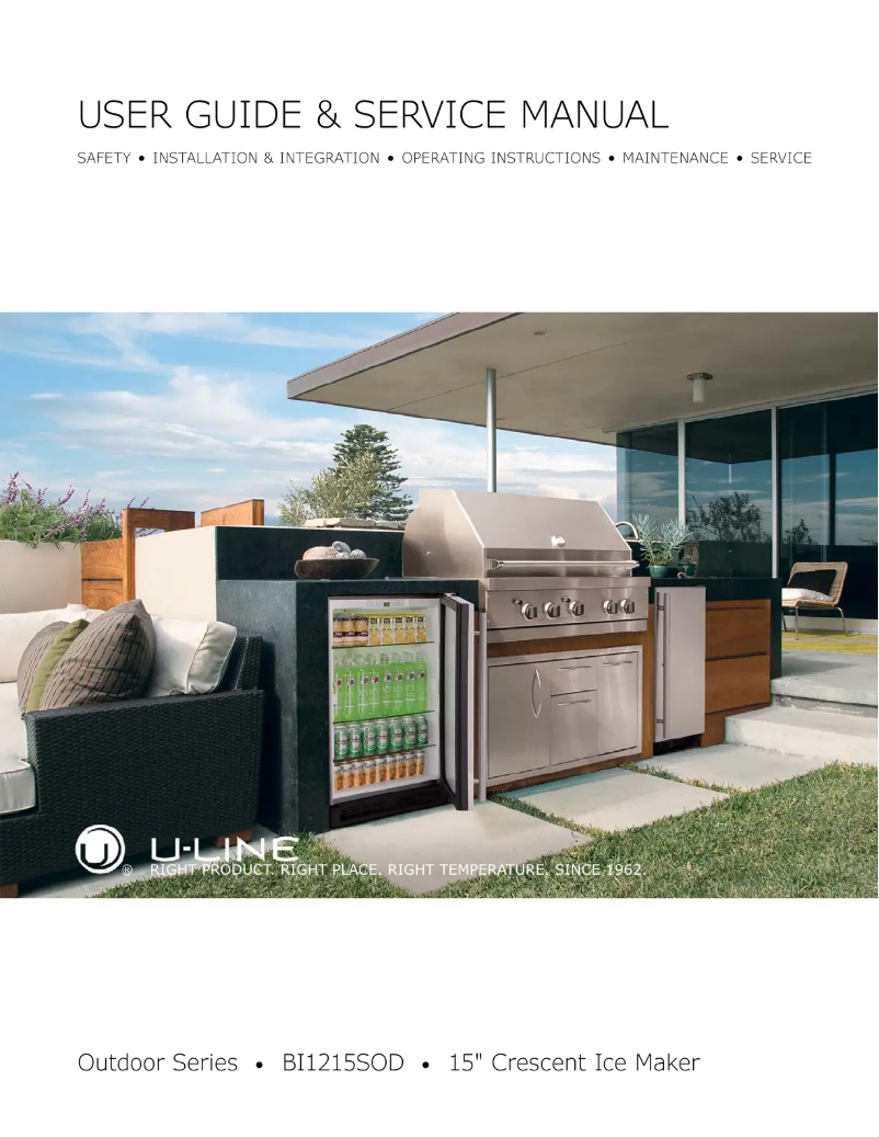 Imagen de la primera página del manual del dispositivo U-BI1215OD