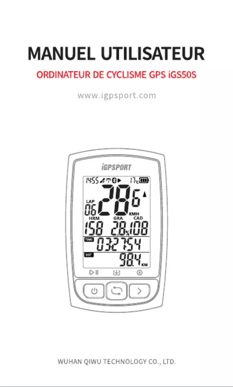 Imagen de la primera página del manual del dispositivo iGS50S