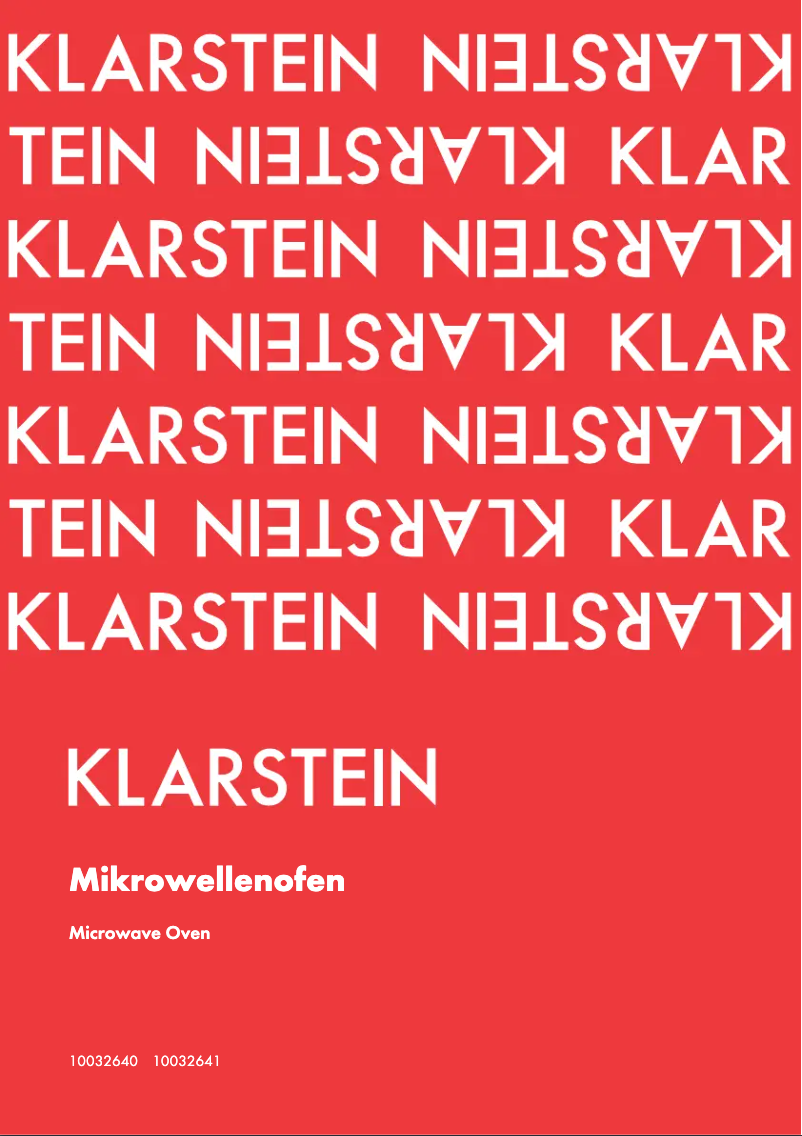 Página 1 del manual Manual de usuario Klarstein 10032640