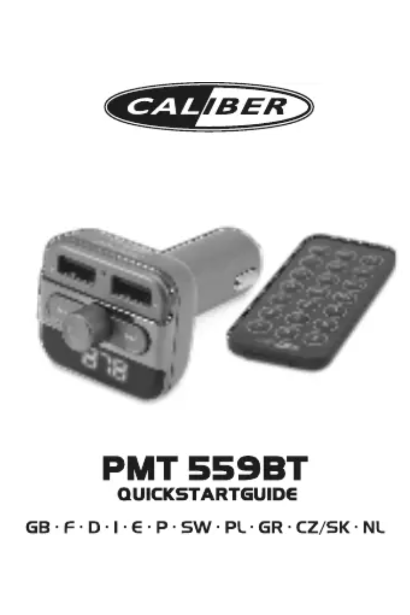 Página 1 del manual Manual de usuario Caliber PMT 559BT