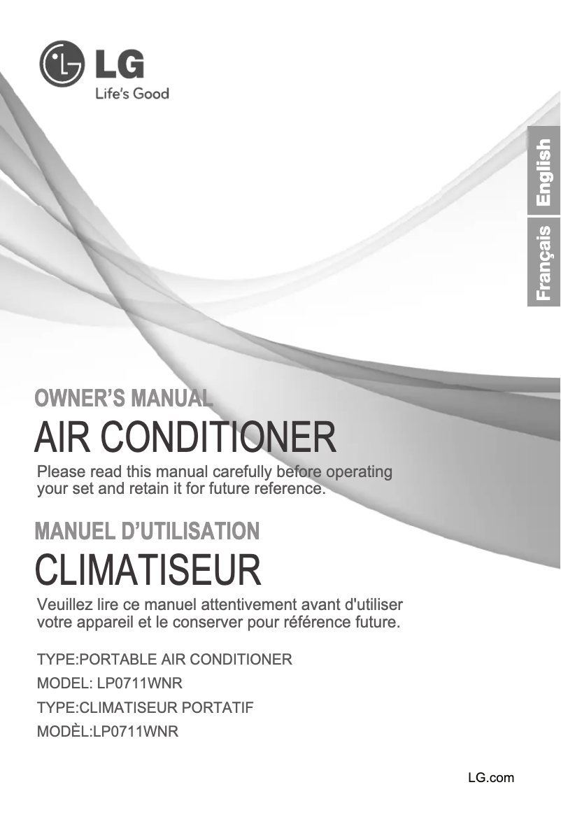 Imagen de la primera página del manual del dispositivo LP0711WNR