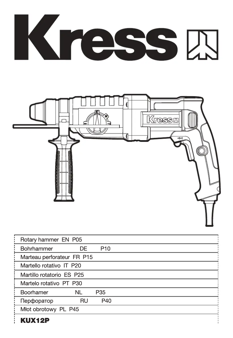 Página nº 1 - Manual de usuario Kress KUX12P