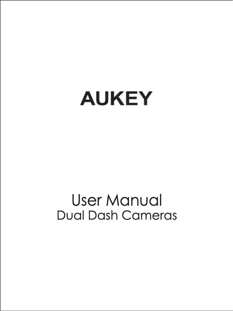 Página 1 del manual Manual de usuario Aukey DR02D