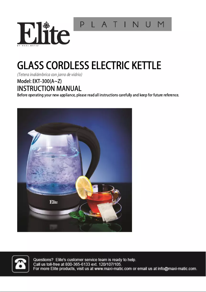 Página 1 del manual Manual de usuario Elite EKT-300