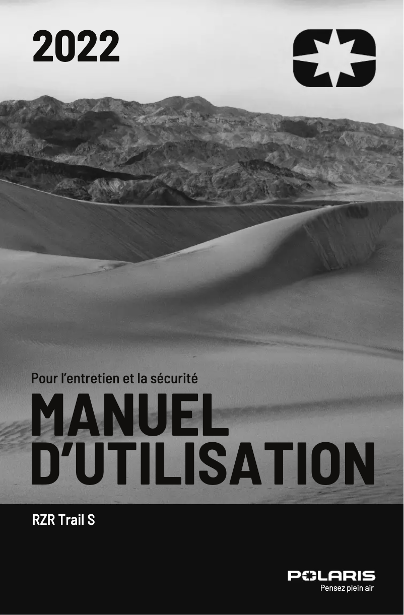 Página 1 del manual Manual de usuario Polaris RZR Trail S 1000 Premium EPS (2022)