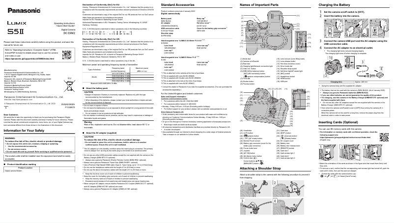 Página 1 del manual Guía de inicio rápido Panasonic Lumix S5 II