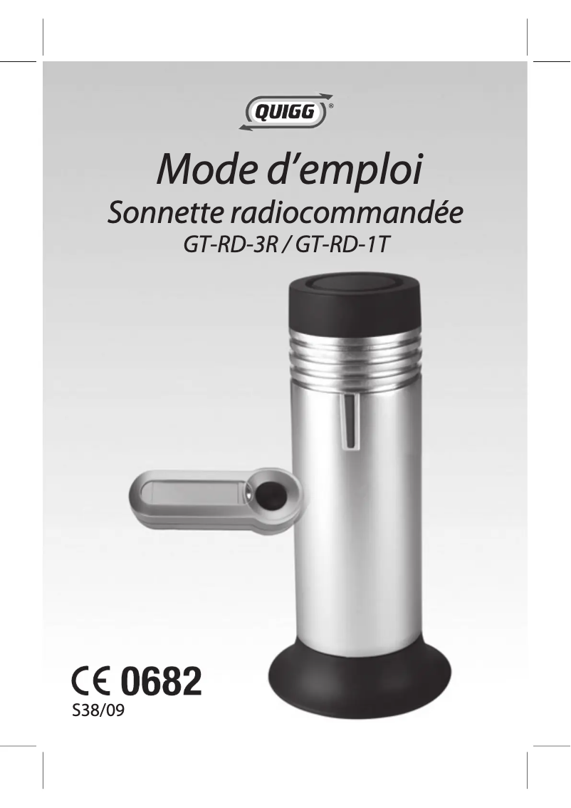 Página 1 del manual Manual de usuario Quigg GT-RD-3R