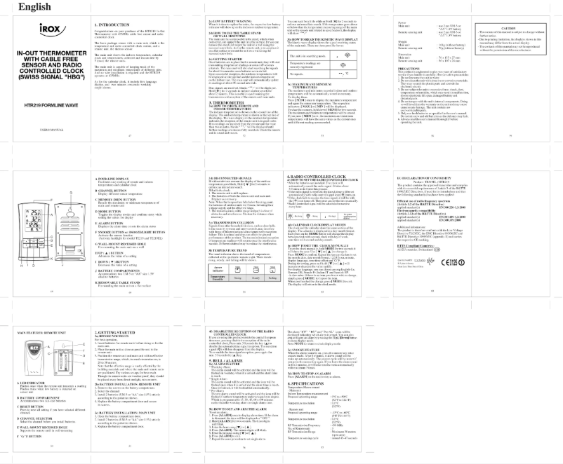 Página 1 del manual Manual de usuario Irox HTR219