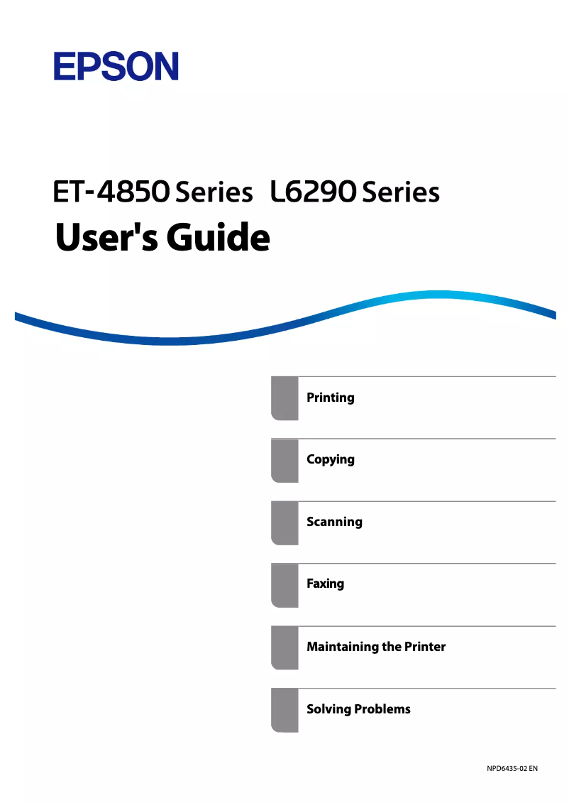 Imagen de la primera página del manual del dispositivo EcoTank L6298
