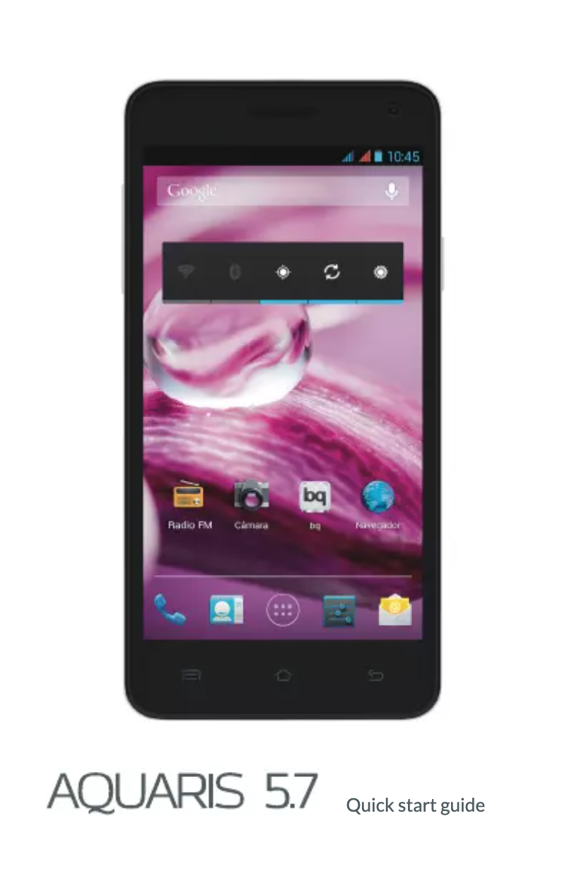 Página nº 1 - Manual de usuario bq Aquaris 5.7