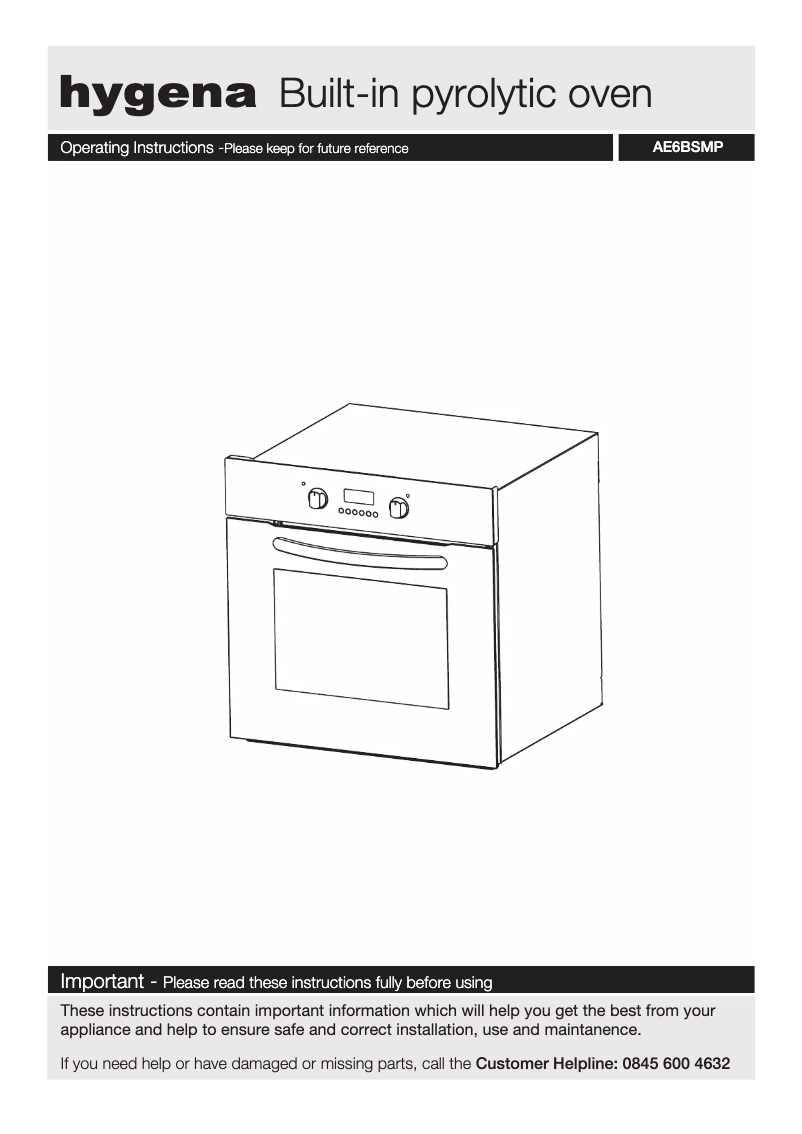 Imagen de la primera página del manual del dispositivo AE6BSMP