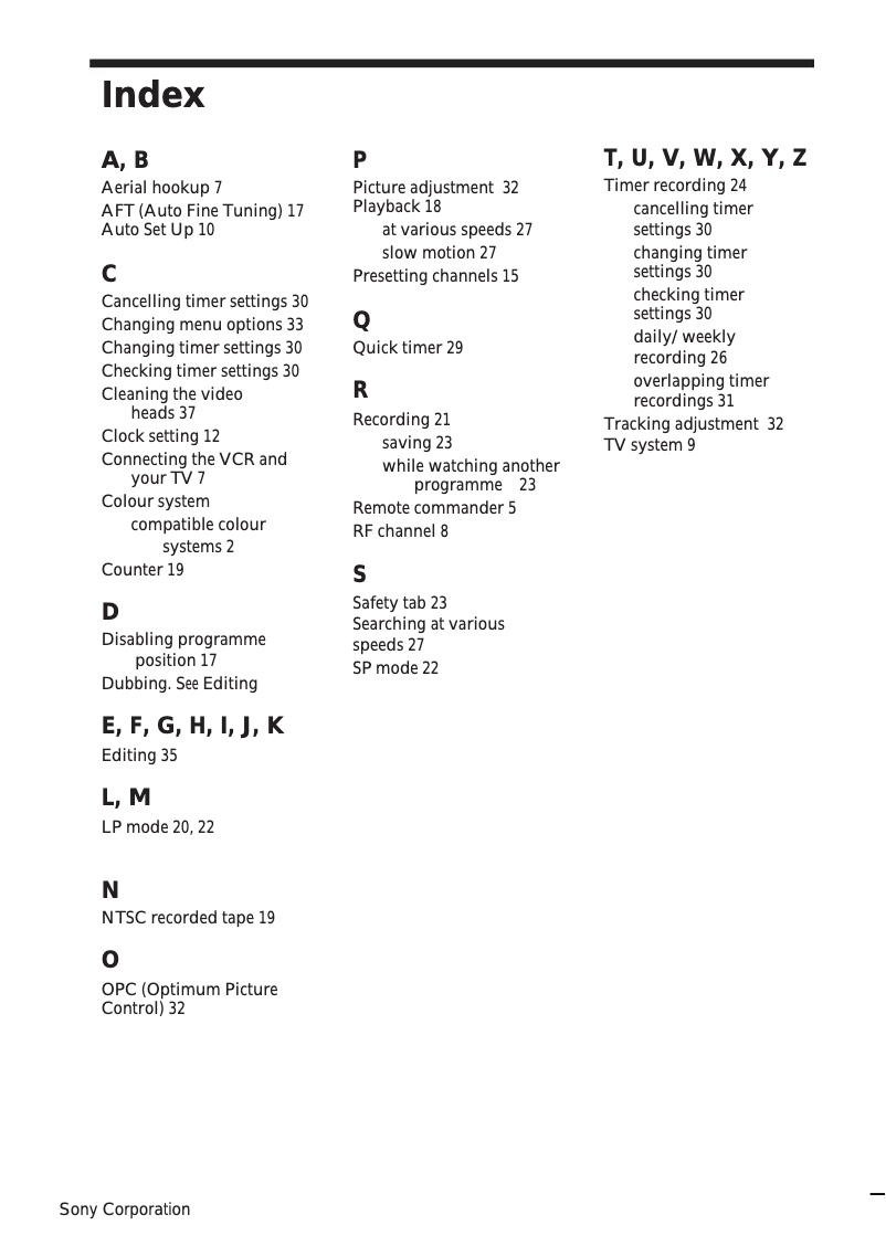 Imagen de la primera página del manual del dispositivo SLV-E380EE