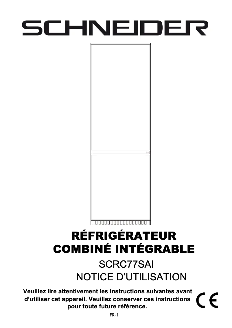 Imagen de la primera página del manual del dispositivo SCRC77SAI