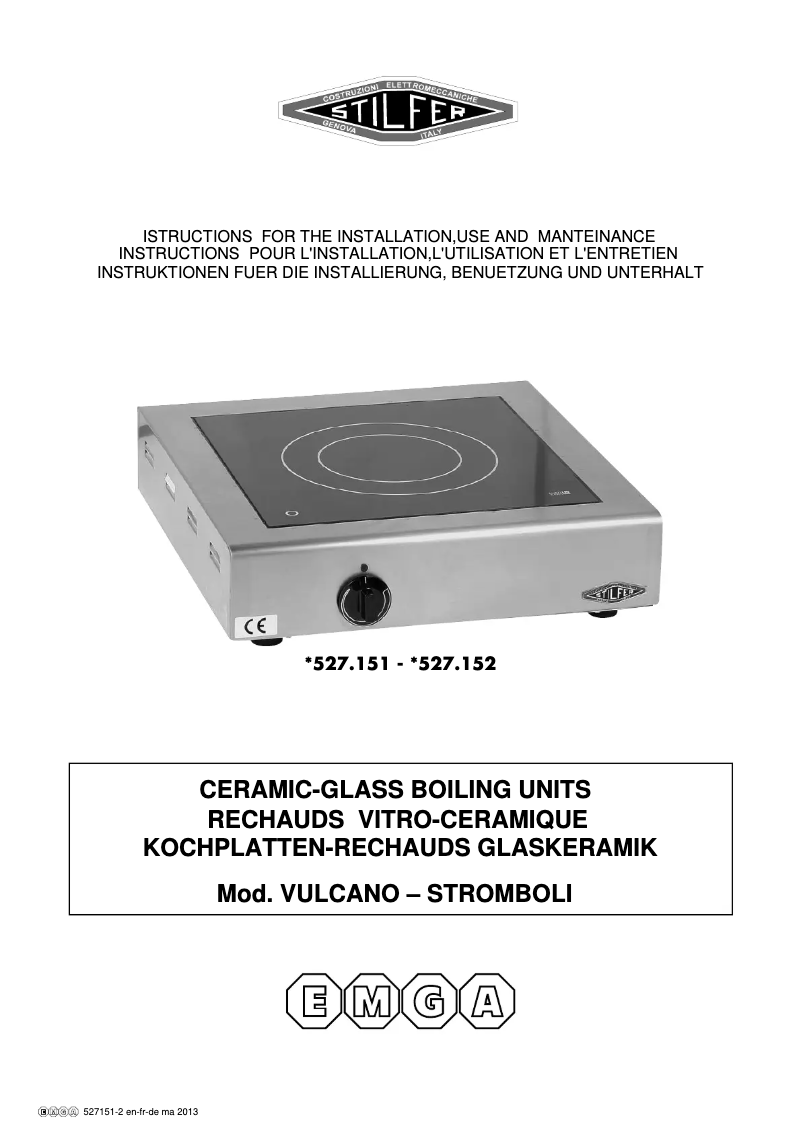 Imagen de la primera página del manual del dispositivo 527151