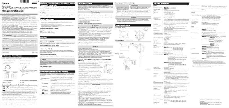 Página nº 1 - Manual de usuario Canon VB-M620VE