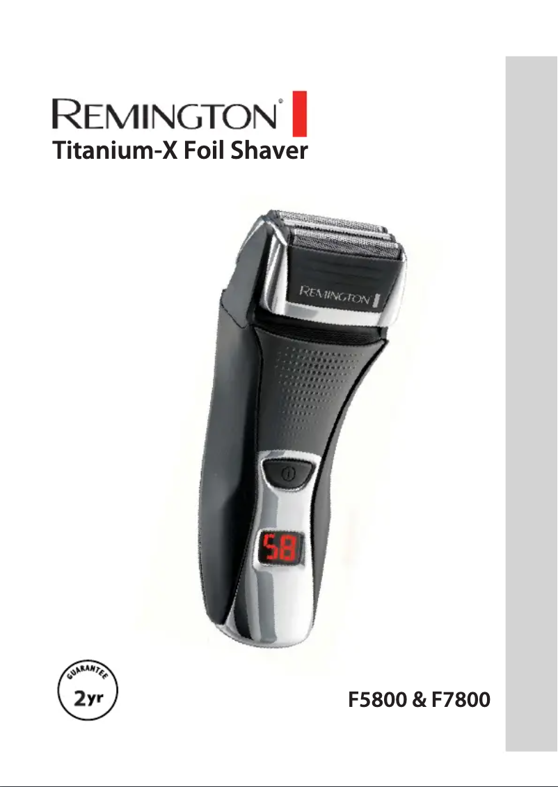 Imagen de la primera página del manual del dispositivo F5800 Titanium-X