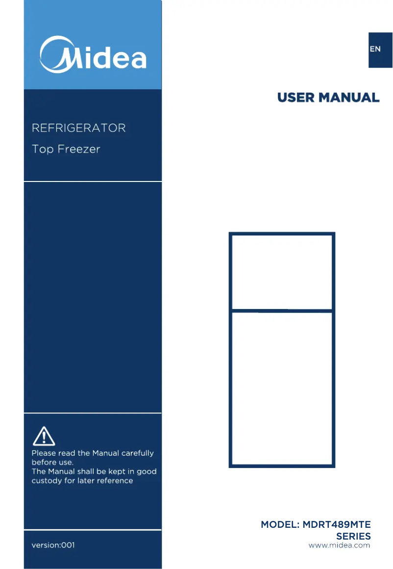 Imagen de la primera página del manual del dispositivo MDRT489MTE46