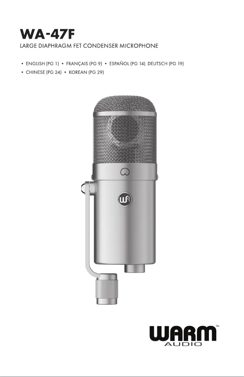 Imagen de la primera página del manual del dispositivo WA-47F