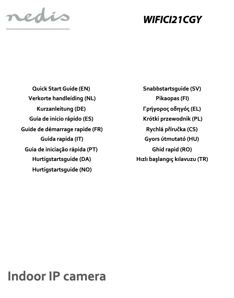 Imagen de la primera página del manual del dispositivo WIFICI21CGY