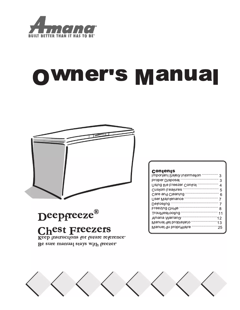 Página 1 del manual Manual de usuario Amana AFC2207AW