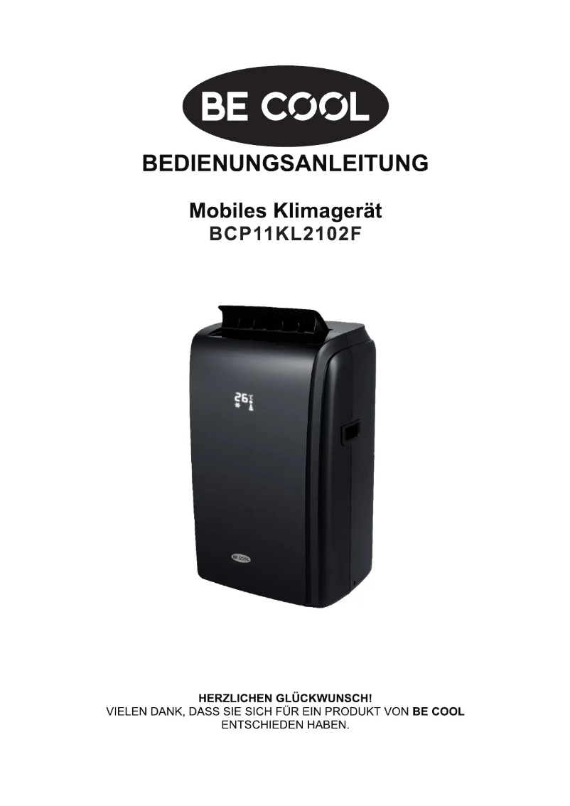 Página 1 del manual Manual de usuario Be Cool BCP11KL2102F