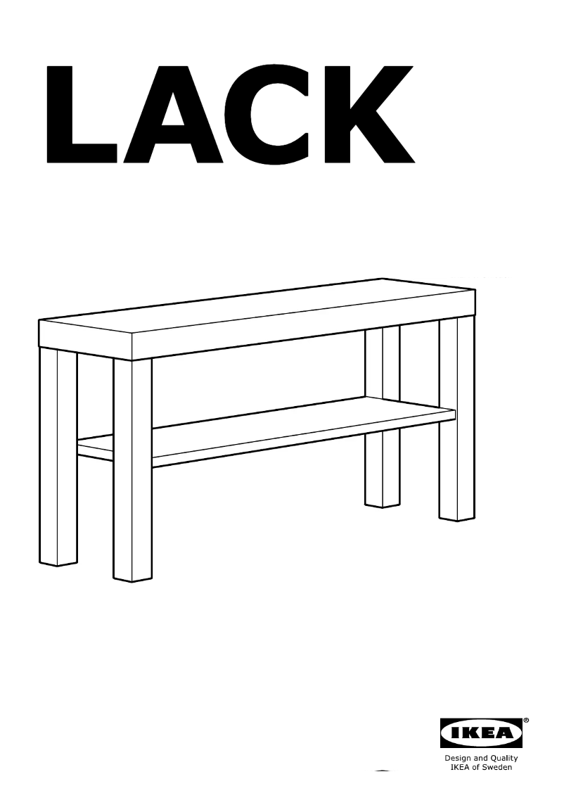 Imagen de la primera página del manual del dispositivo LACK