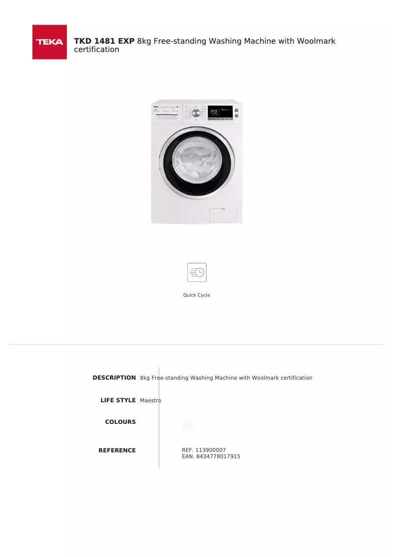 Imagen de la primera página del manual del dispositivo TKD 1481 EXP