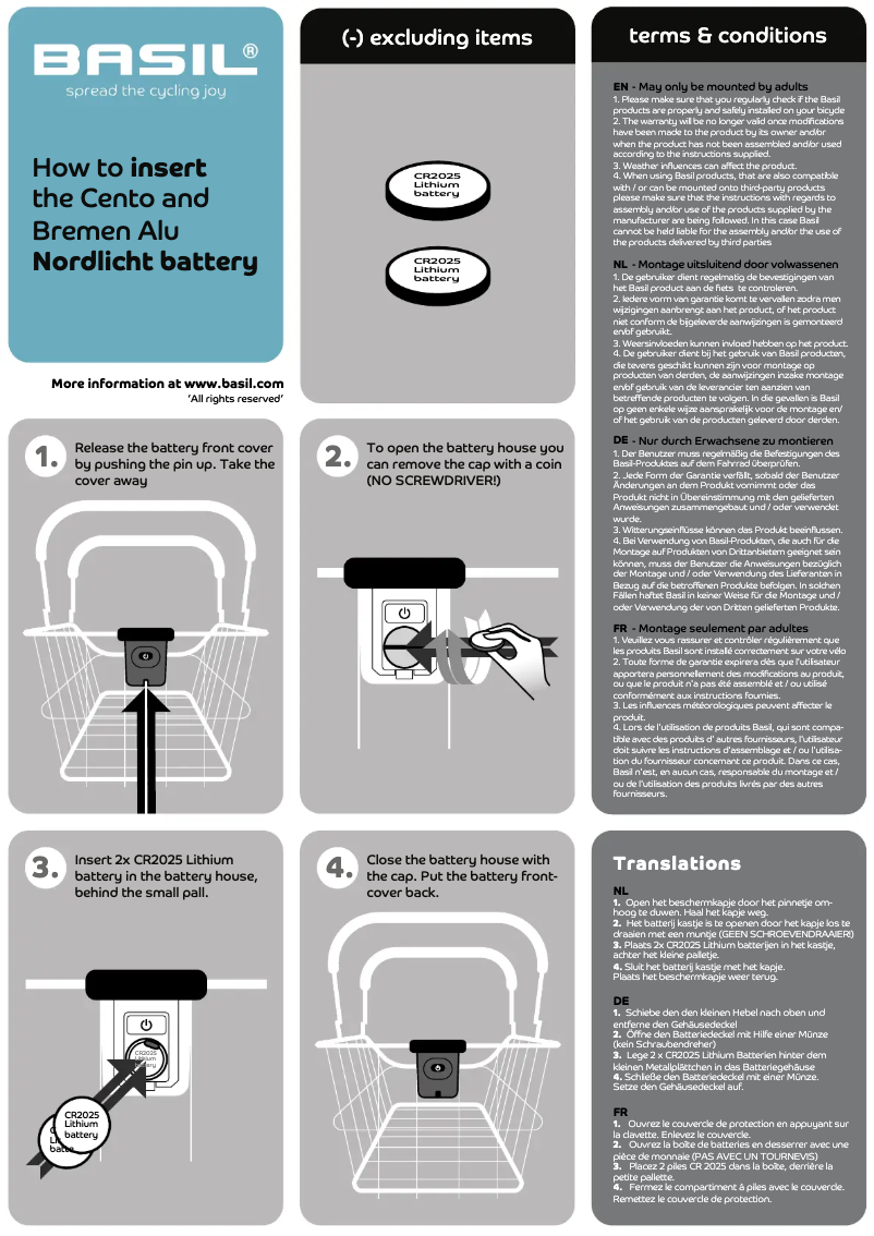 Página 1 del manual Manual de usuario Basil Bremen