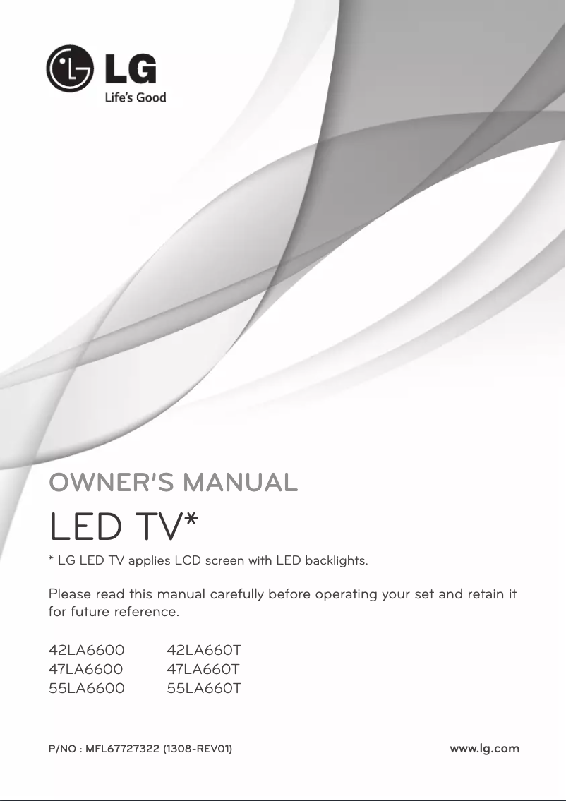 Página 1 del manual Manual de usuario LG 55LA660T
