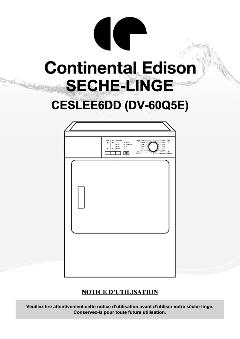 Página 1 del manual Manual de usuario Continental Edison SLCE8DDS