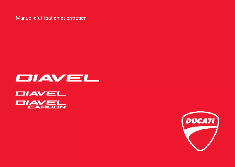 Imagen de la primera página del manual del dispositivo Diavel (2018)