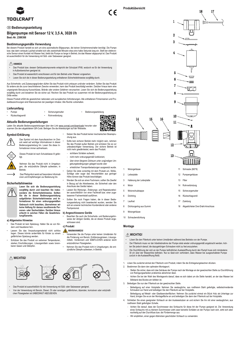 Página 1 del manual Manual de usuario Toolcraft TO-7159164