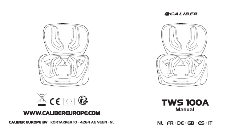 Página 1 del manual Manual de usuario Caliber TWS100A