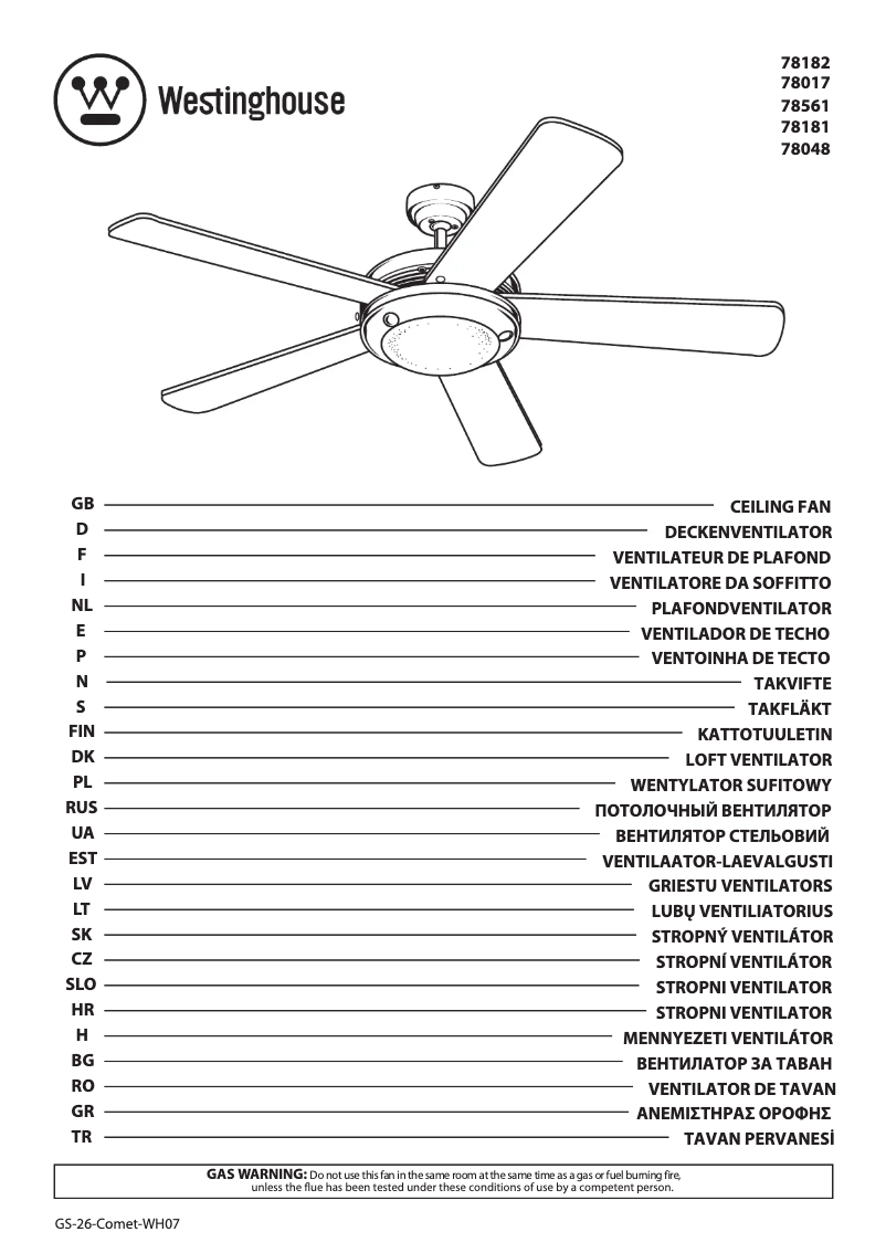 Imagen de la primera página del manual del dispositivo 78017
