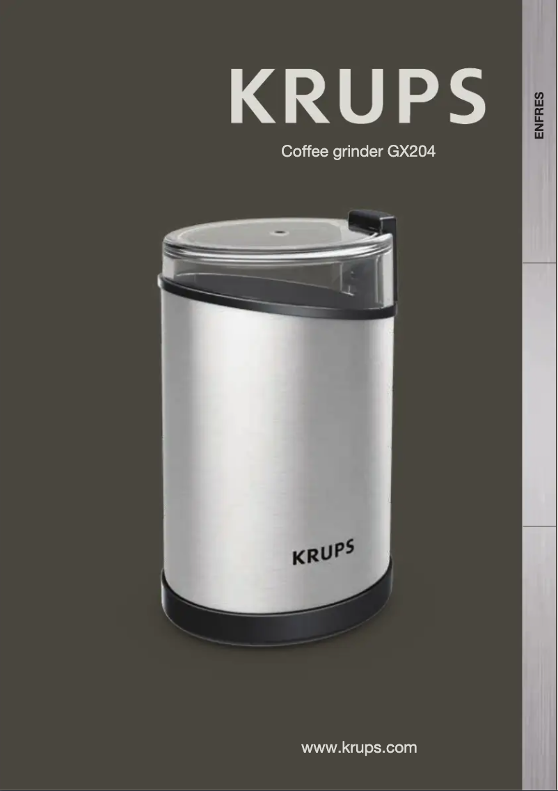 Página 1 del manual Manual de usuario Krups GX204